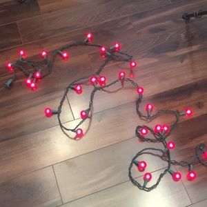 Christmas strand Red Ball lights. 35 Red balls